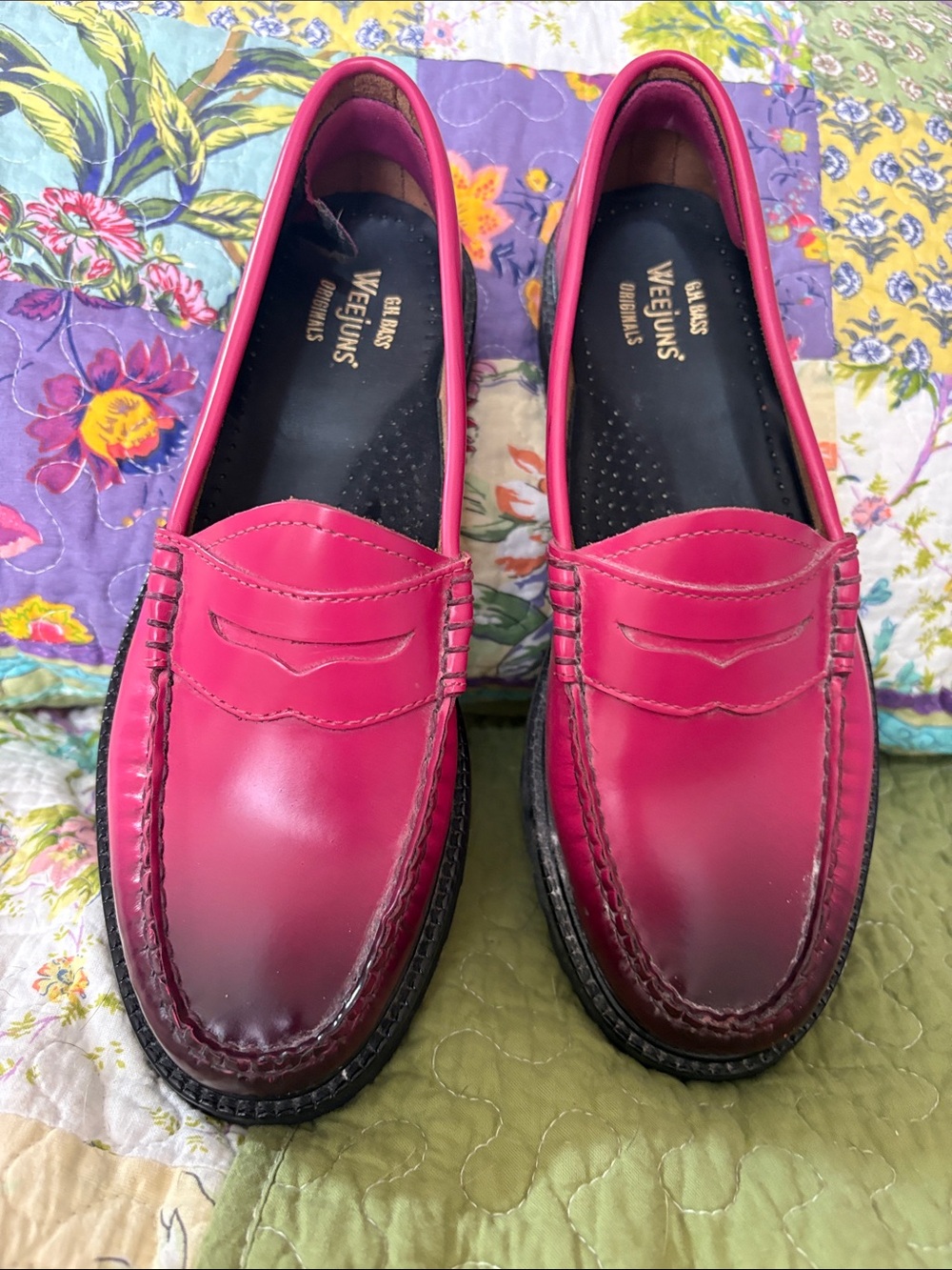 Women’s Pink Penny Loafers
